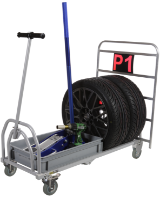 BG Racing folding pit trolley