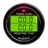 Racetech Electrical Dual Transmission Temperature and Rear End Temperature Gauge (DG214)