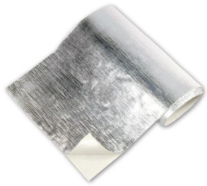 Thermotec adhesive backed silver heat barrier from Raceparts. 