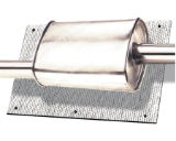 Thermotec muffler/catalytic converter heat shield with Raceparts. 