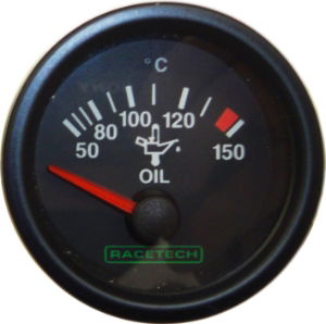 Racetech electric oil temperature gauge