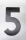9" Slimline Race Numbers in Black (Individual Numbers)