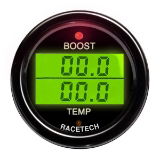 Racetech Electrical Dual Boost & Temperature Gauge (DG206)