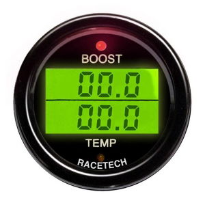 Racetech Electrical Dual Boost & Temperature Gauge (DG206)