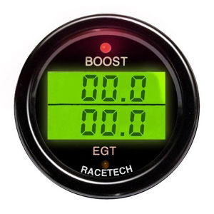 Racetech Electrical Dual Boost & EGT Gauge (DG211)