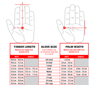 Mechanix Size Guide