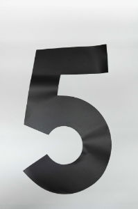 14" International Rally Numbers in Black (Individual Numbers)