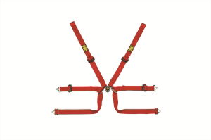 OMP 206HSL Tecnica Formula Harness Webbing & Sewn Red